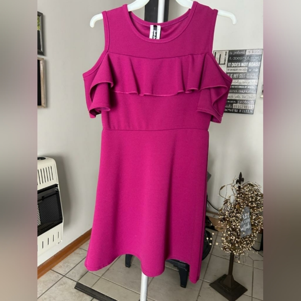 Iusta Girl cold shoulder dress